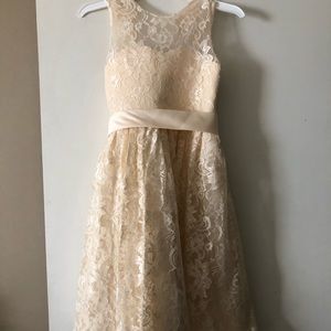 Girls ivory dress